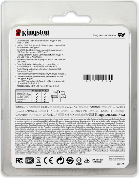 Produktbild Kingston DataTraveler microDuo 3C (128 GB, USB-C, USB-A, USB 3.1)