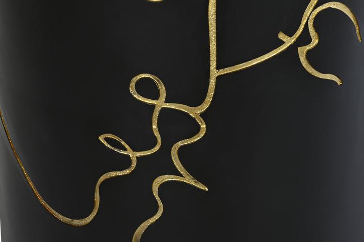 Produktbild DKD Home Decor Vase Black Resin Modern (35 x 35 x 90 cm) (1x)