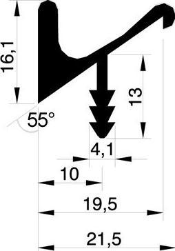 Immagine prodotto Werkstarck Profili a strisce con altezza profilo 16 mm