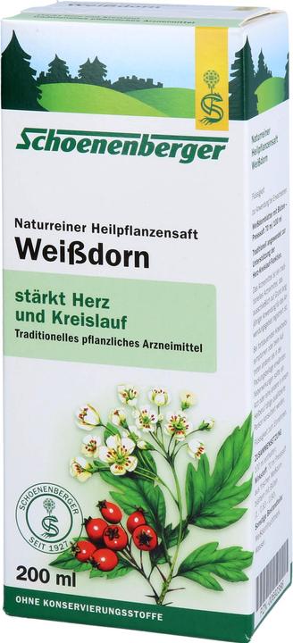 Produktbild Schönenberger Naturreiner Heilpflanzensaft Weissdorn, 200 ml FLU