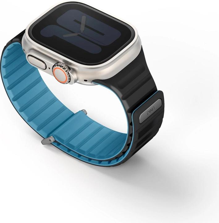 Actual product image Uniq pasek Revix Evo Apple Watch Series 1/2/3/4/5/6/7/8/9/SE/SE2/Ultra/Ultra2 42/44/45/49mm Reversible (42 mm, 49 mm, 45 mm, 44 mm, Stainless steel, Silicone)