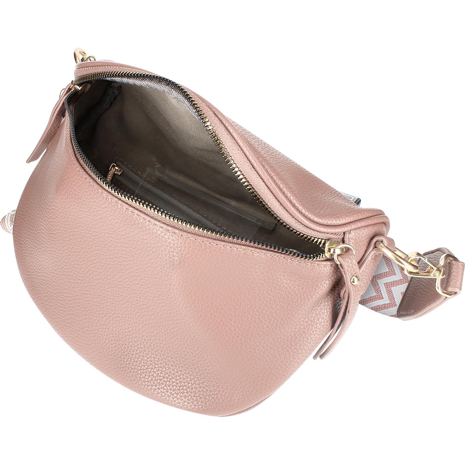 Thumbnail - Gallantry, Bauchtasche, Gürteltasche mit geometrischem Muster, Rosa