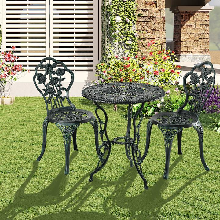 Produktbild Relaxdays 3-tlg. Gartenmöbel-Set (60 x 69 cm)