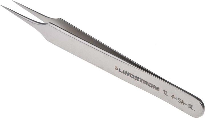 Immagine prodotto Lindstrom Pinzetta in acciaio inossidabile protetta ESD resistente agli acidi, punta dritta, fine, 110 mm