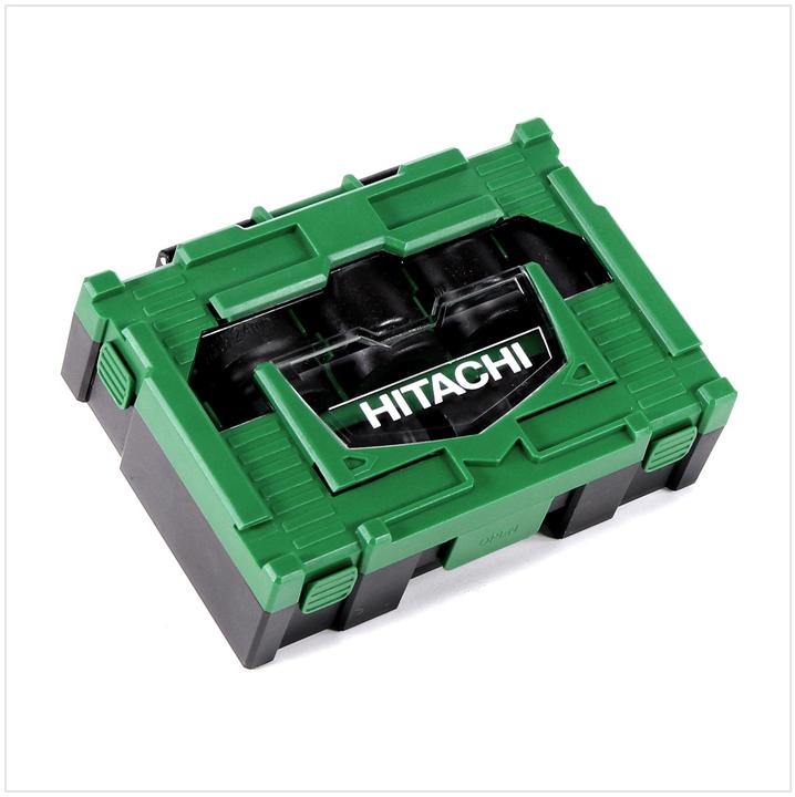 Actual product image Hitachi Power nut box socket set 7 - parts 1/2" square 1/4" hexagon ( 40030025 ) (19 mm, 24 mm, 21 mm, 17 mm, 13 mm)