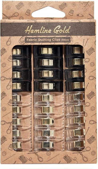 Hemline Gold Fabric clips