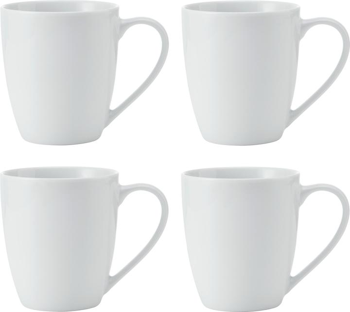Actual product image Mikasa Chalk Porcelain Mugs, Set of 4, 380ml, White (0.38 l, 4x)