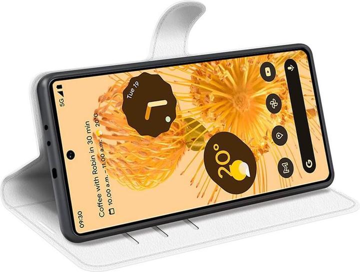 Produktbild Cover-Discount Google Pixel 7 Pro - Leder Etui Hülle weiss (Google Pixel 7 Pro)