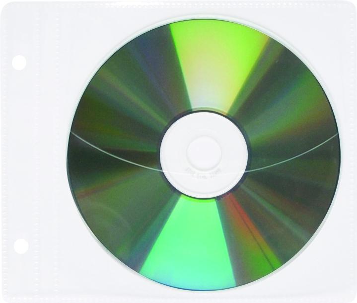 Actual product image Office Products CD sleeves, clipped, 10 pieces, transparent