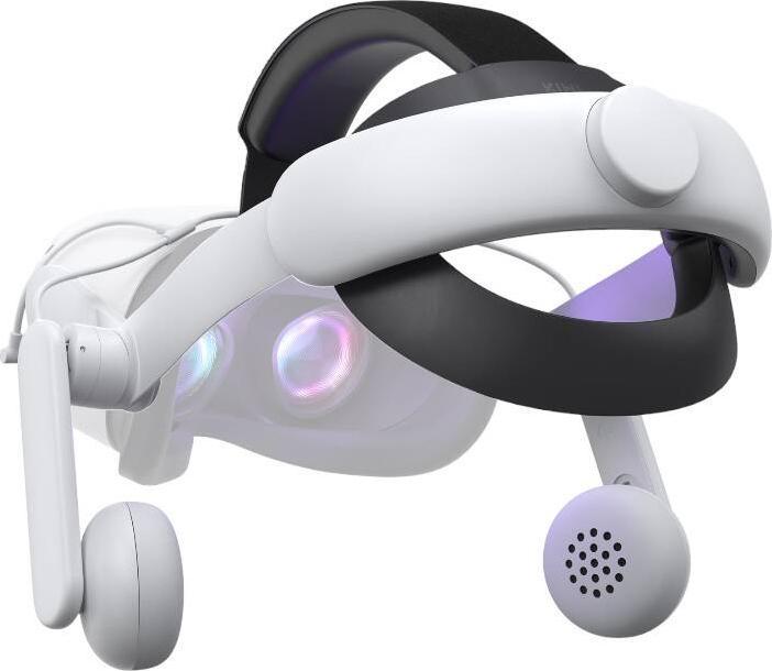 KIWI design Comfort Audio Head Strap QA01 pour Meta Quest 2 blanc