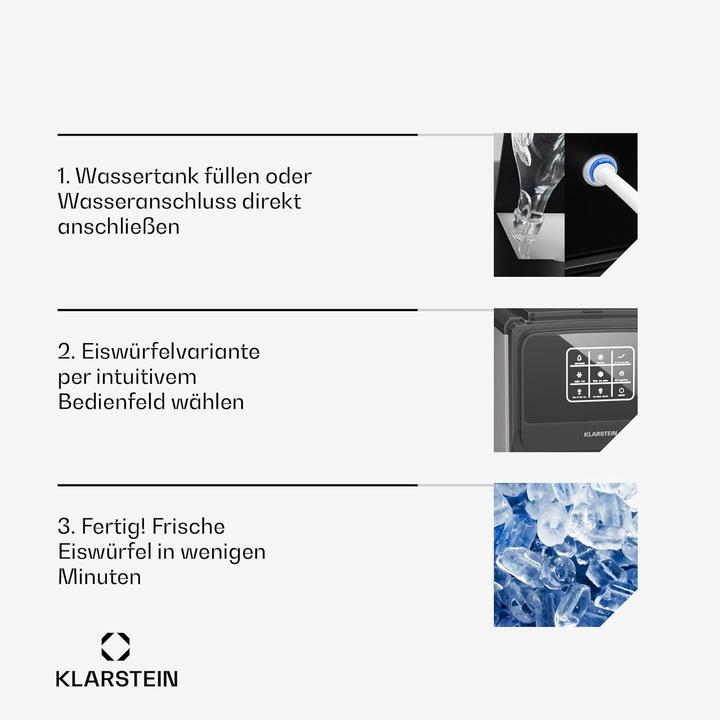 Image du produit Klarstein Machine à glaçons 3en1