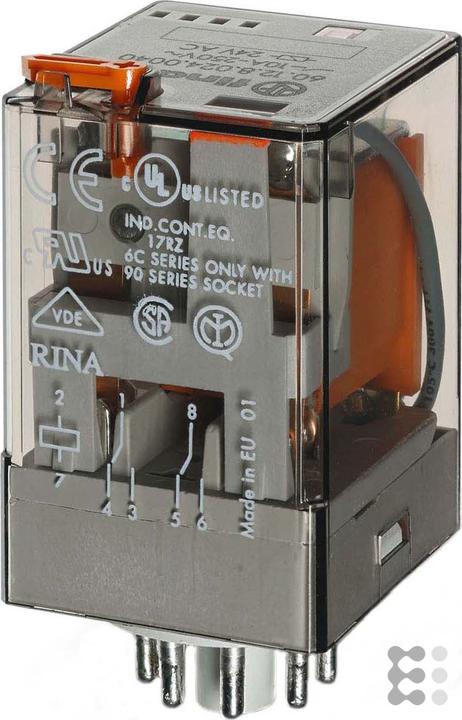 Produktbild Finder Industrierelais 60 2 Wechsler AC 230V 10A Printstifte