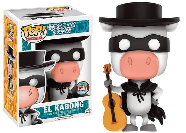 Actual product image Funko Quick Draw McGraw POP! animation vinyl figure Specialty Series El Kabong 9 cm