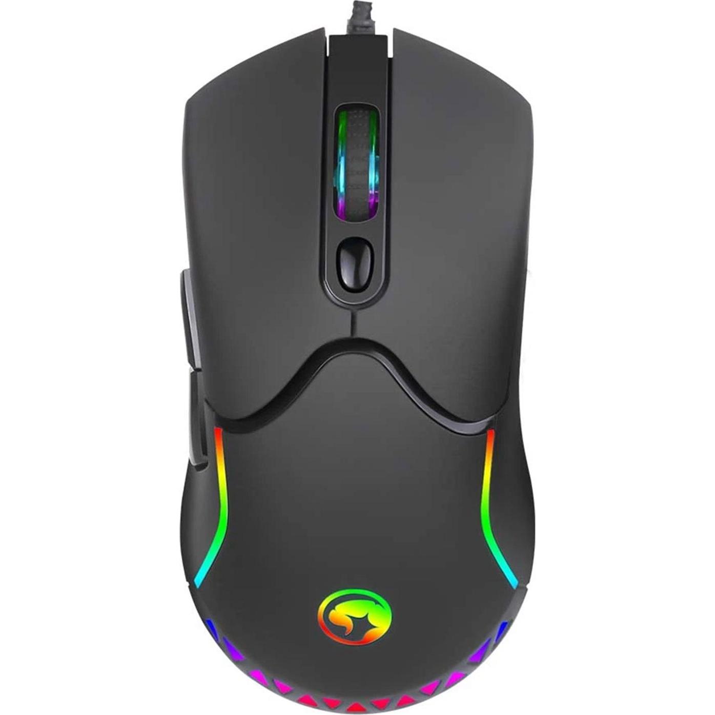 Marvo M359 RGB mouse (Kabelgebunden), Maus, Schwarz