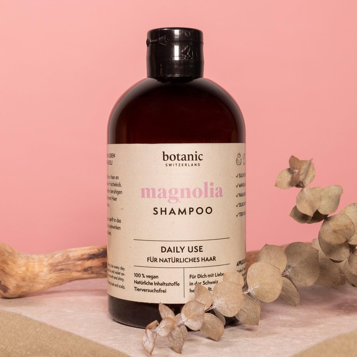 Image du produit Botanic Switzerland magnolia | Shampoo für natürliches Haar (500 ml, Shampoing liquide)