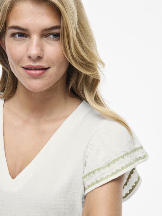 Immagine prodotto Vila VITOVAN V-Ausschnitt Oberteil mit kurzen Ärmeln (36)