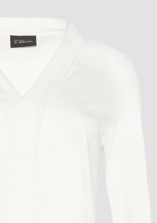 Immagine prodotto s.Oliver T-Shirt Satin-Blusenshirt mit Blende (48)