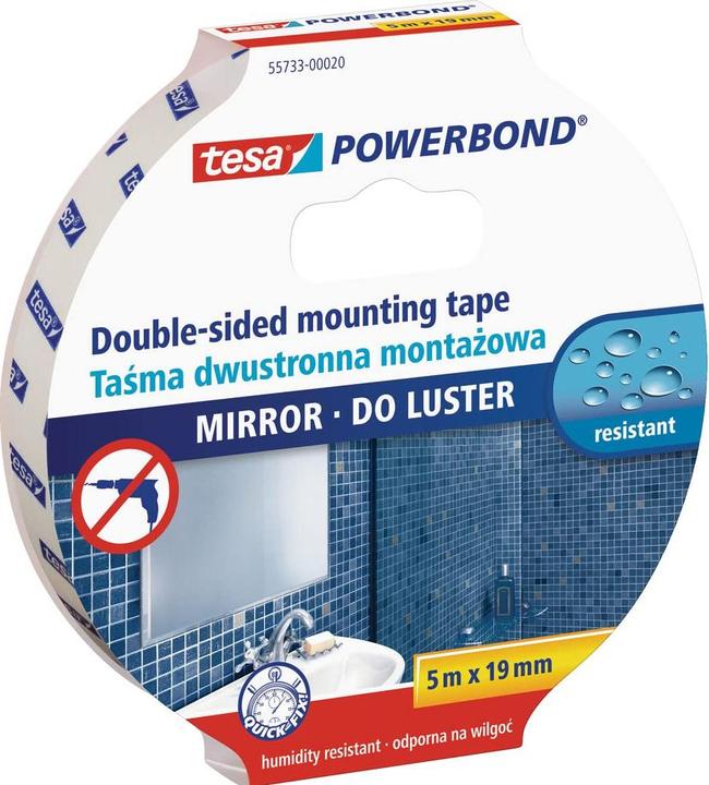 Produktbild tesa Powerbond Mounting Tape Mirror 5m x 19mm (19 mm)