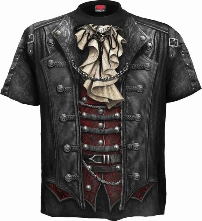 Produktbild Spiral Goth Wrap TShirt kurzärmlig (S)