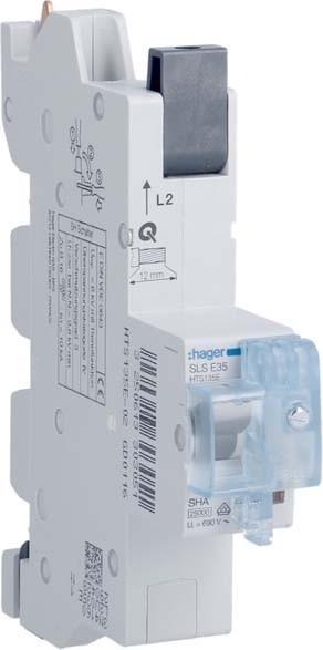 Actual product image Hager HAG HTS135E2 SLS switch 1P E-35A busbar QC phase L2