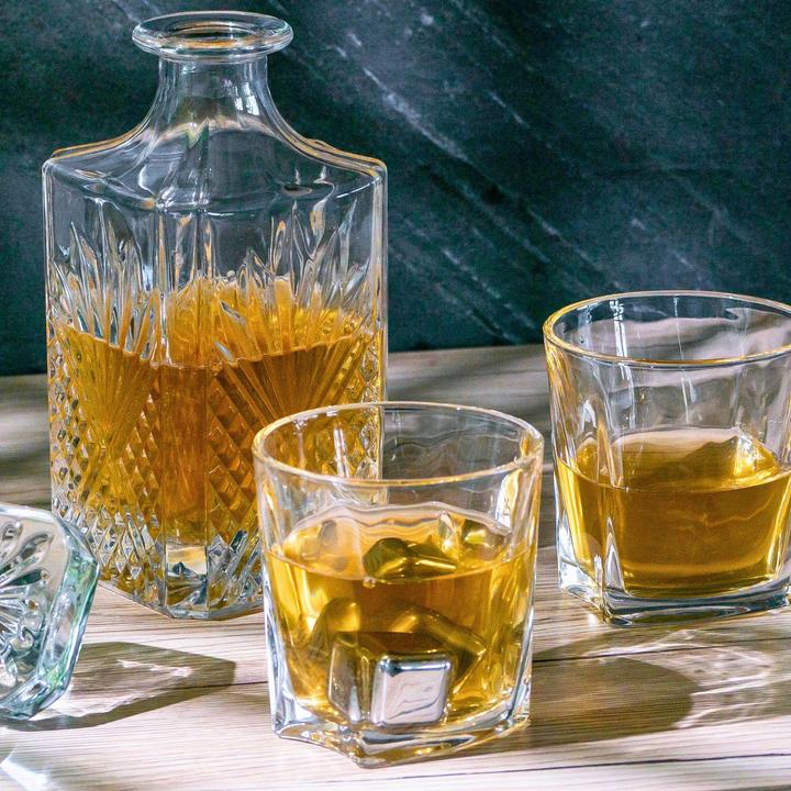 Produktbild Intirilife 6x Whiskey Steine in SILBER (Whisky Steine)