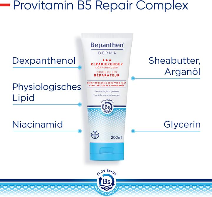Actual product image Bepanthen Derma Repairing Body Balm (Body cream, 200 ml)