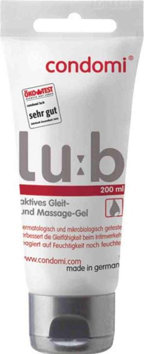 Condomi LU:B" 200 ml highly effective lubricant gel with hyaluron (200 ml)