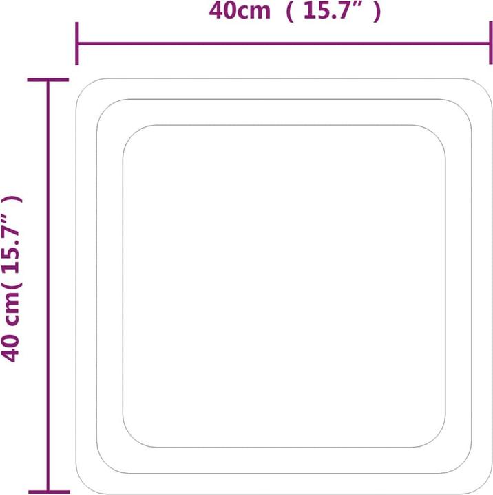 Produktbild VidaXL Brigitta (40 x 40 cm)