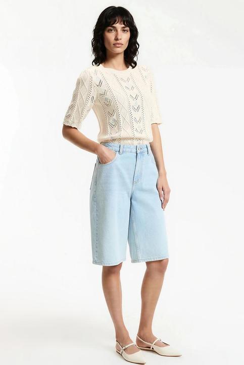 Produktbild La Redoute Collections Feinstrickpullover mit Rundhalsausschnitt & Pointelle-Muster (XXL)