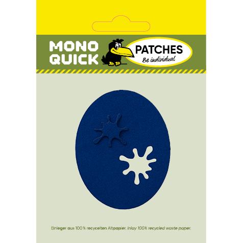 Thumbnail - Mono Quick Flicken 2teilig Blau Splash, Applikationen, Blau
