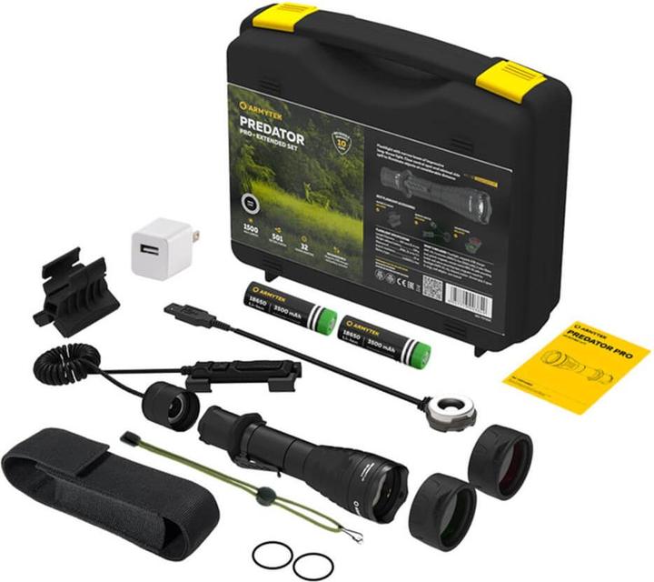 Actual product image ArmyTek Predator Pro Extended Set White Lite (16 cm, 1500 lm)