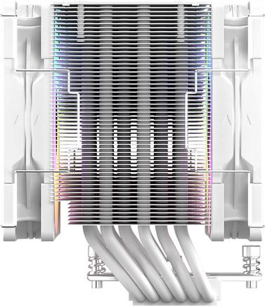 Actual product image Scythe Mugen 6 Dual Fan White ARGB Edition (weiss, 120 mm) (154 mm)