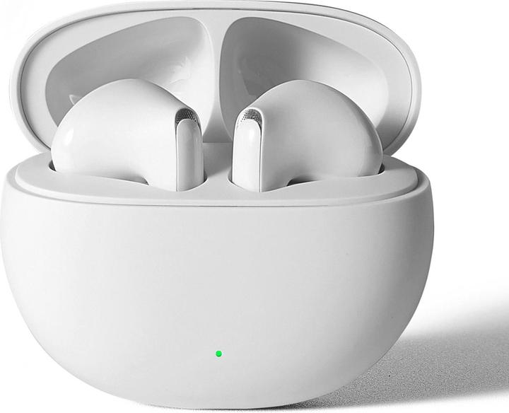 Produktbild Joyroom Funpods Series JR-FB2 Half in-ear Wireless Headphones - White (35 h, Kabelgebunden)
