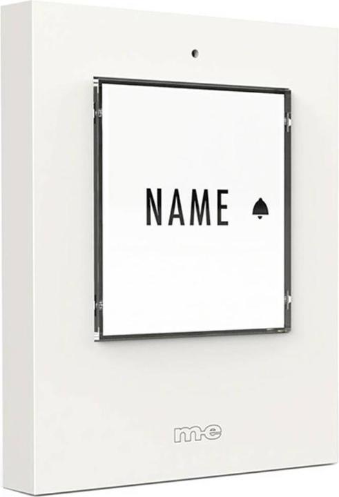 Productafbeelding Modern-Electronics m-e 41430 Belknop verlicht, met naamplaatje Wit