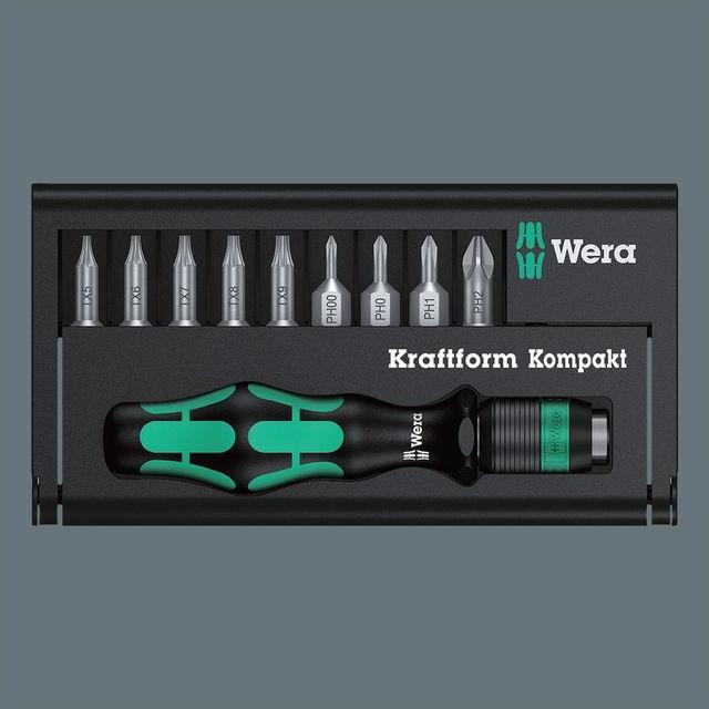 Actual product image Wera Kraftform Kompakt 10 (Screw slot, Hexagonal, Cross Phillips PH)