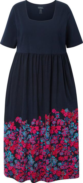 Produktbild Ulla Popken Maxikleid, A-Linie, Carree-Ausschnitt, Halbarm, Taschen (60)