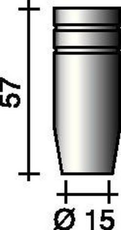 Trafimet Gas nozzle conical 15 mm suitable for ERGOPLUS 25