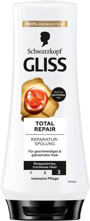Actual product image Gliss Regeneration Conditioner Total Repair 200ml with Hydrolyzed Keratin & Floral Nectar Extract, R (200 ml)