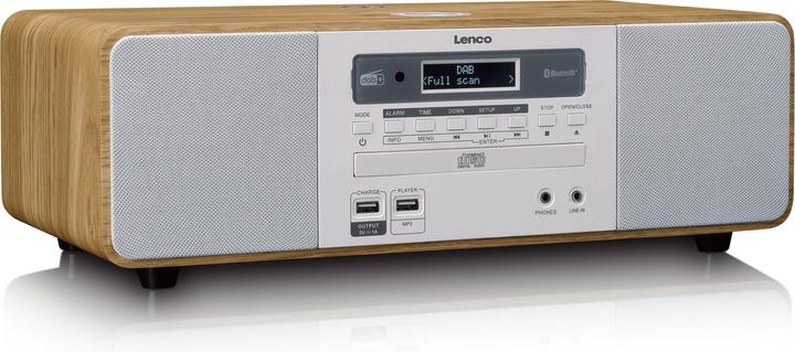 Productafbeelding Lenco DAR-251WDWH (DAB+, FM, PLL, Bluetooth)