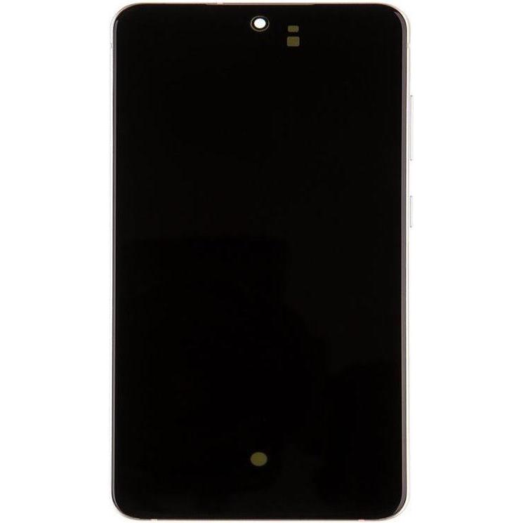 Samsung LCD-Display + Touch-Einheit SM-G990B Galaxy S21 FE Weiss (Service Pack) (Display, Galaxy S21