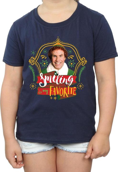 Immagine prodotto Elf Buddy Smiling Maglietta Ragazze (140, 146)