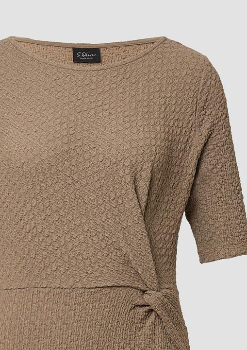 Image du produit S.Oliver Kleid Strukturiertes Jersey-Etuikleid mit Knotendetail (38)