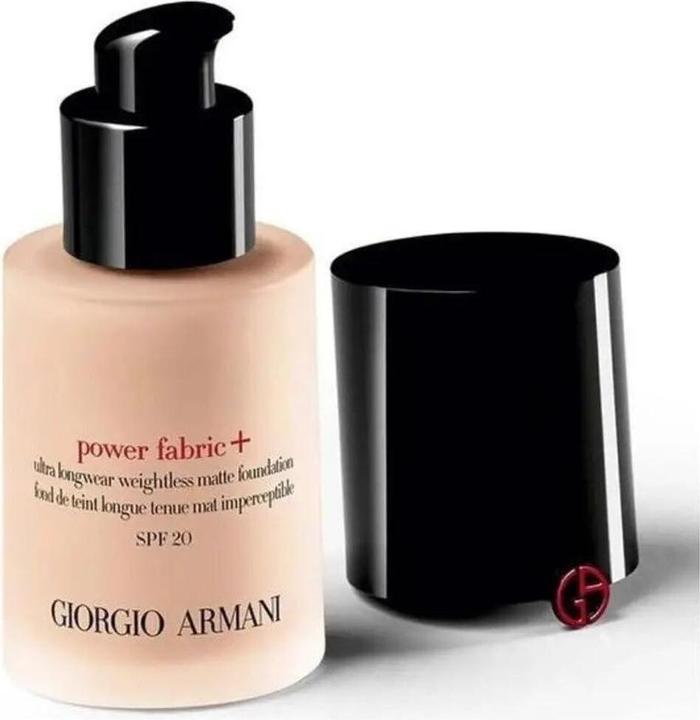 Actual product image Giorgio Armani Matt Makeup Power Fabric + ( Ultra Longwear Weightless Matte Foundation) 30ml - Shade: 4.75 (Camel)