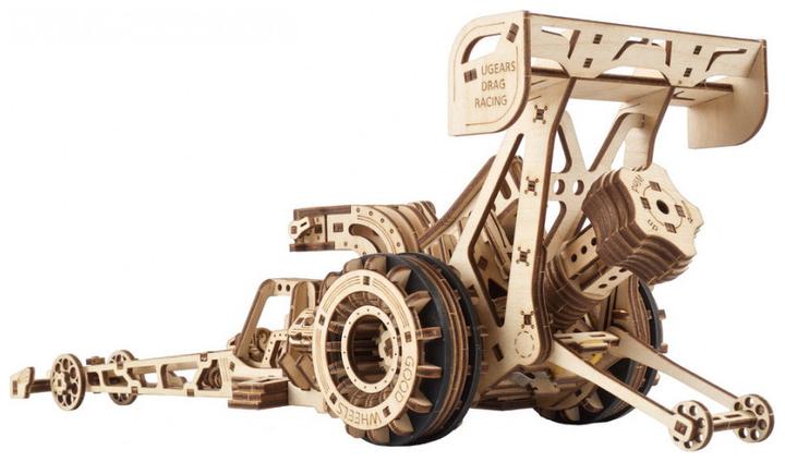 Actual product image Ugears 70174 - Dragster, 321 components