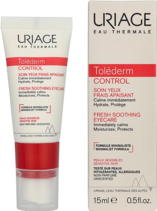 Produktbild Uriage Toléderm Control Fresh Soothing Eyecare (Augenpflege Gel, 15 ml, Tag + Nacht)