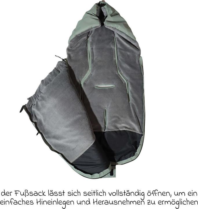Produktbild Kaiser Baby Kaiser Thermo Fusssack Akiko, salbei green/grey