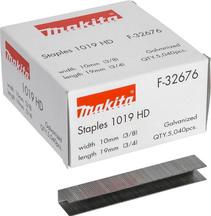 Productafbeelding Makita 19mm nietjes gegalvaniseerd voor accu tacker