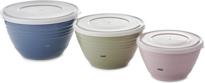 Actual product image Emsa Prep&Bake set of 3 plastic mixing bowls (4.15 l, 3x)