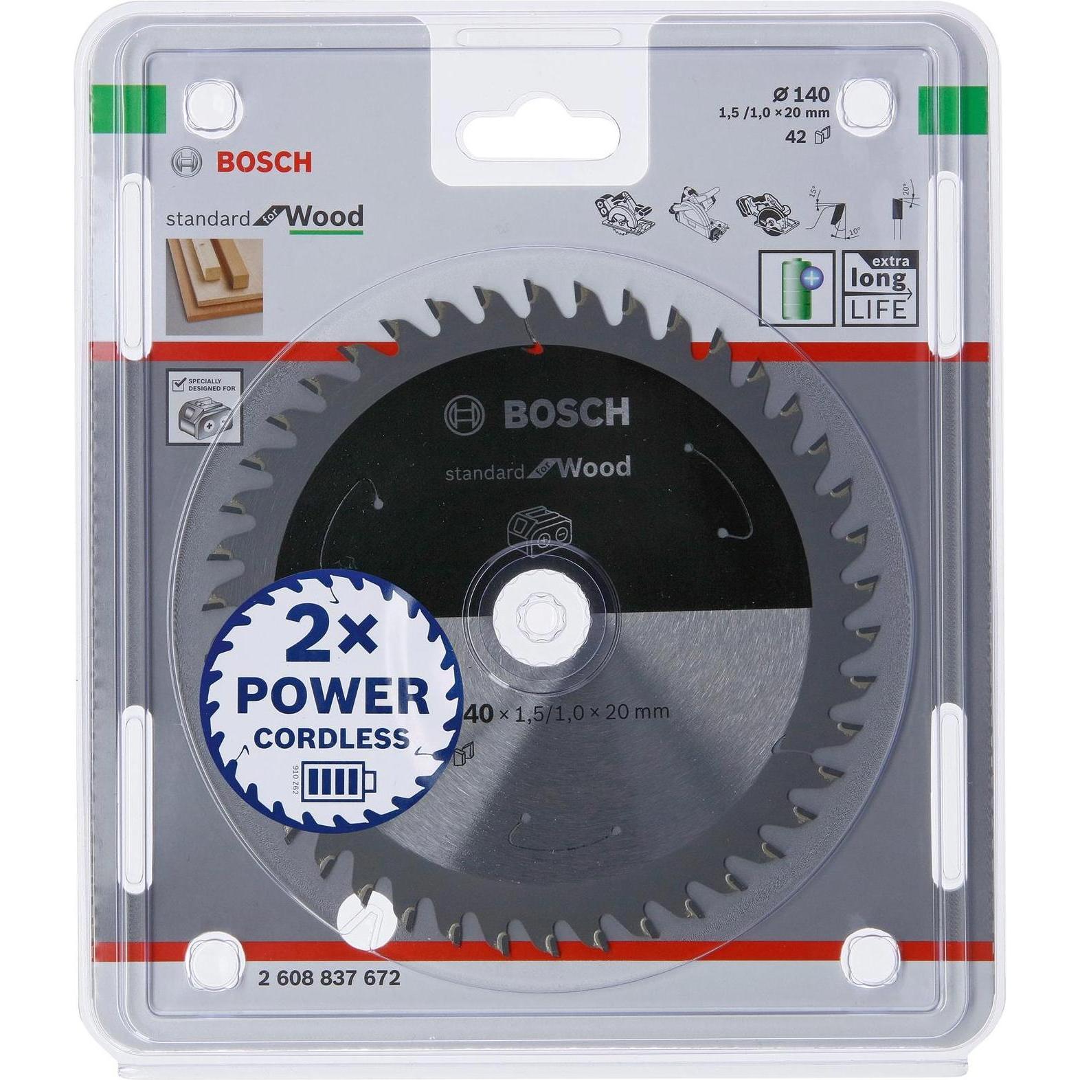 Thumbnail - Bosch Professional Zubehör, Sägeblatt, PRO Wood cordless Kreissägeblatt, 140 x 1,5 x 20 mm