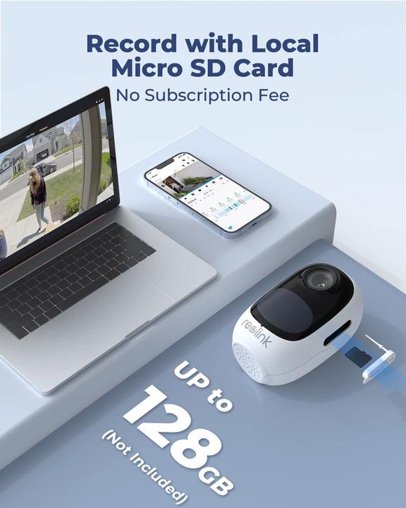 Image du produit Reolink Argus 2E V2 inkl. Solarpanel 2 (1920 x 1080 Pixels)